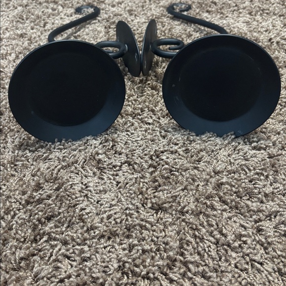 Partylite Hearthside Sconce Pair Candle/Vase/Decor Holders Black Matte Iron - Picture 8 of 8